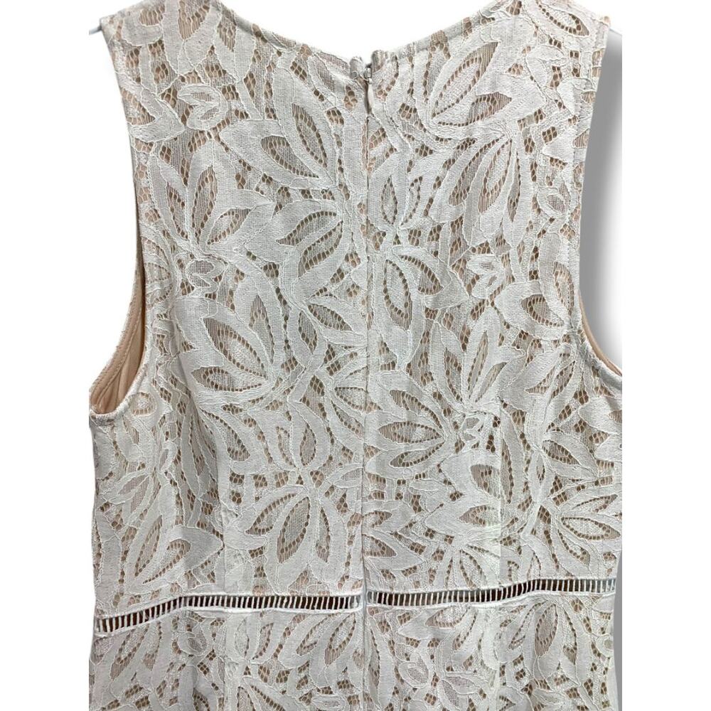 Medium Lulus New Ivory Lace Jumpsuit Sleeveless Womens - Picture 8 of 14